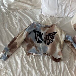 Kids Tie-Dye Sweatshirt - Good Vibes